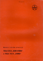 Tesla 535-1112 - Navod k udrzbe 